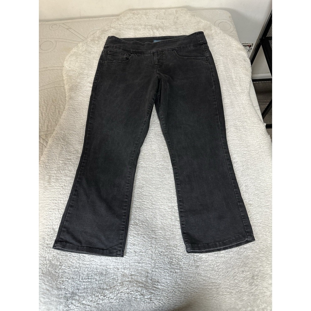 JAG Jeans Womens 16 33 Black Paley Boot Cut‎ High Rise Stretch Pull On Denim